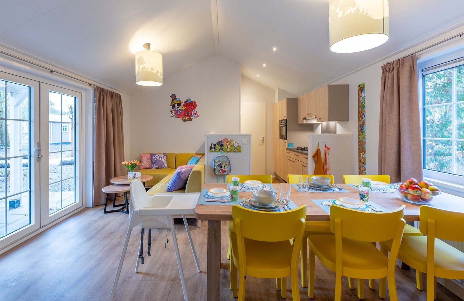 Charlies duinhuis woonkamer