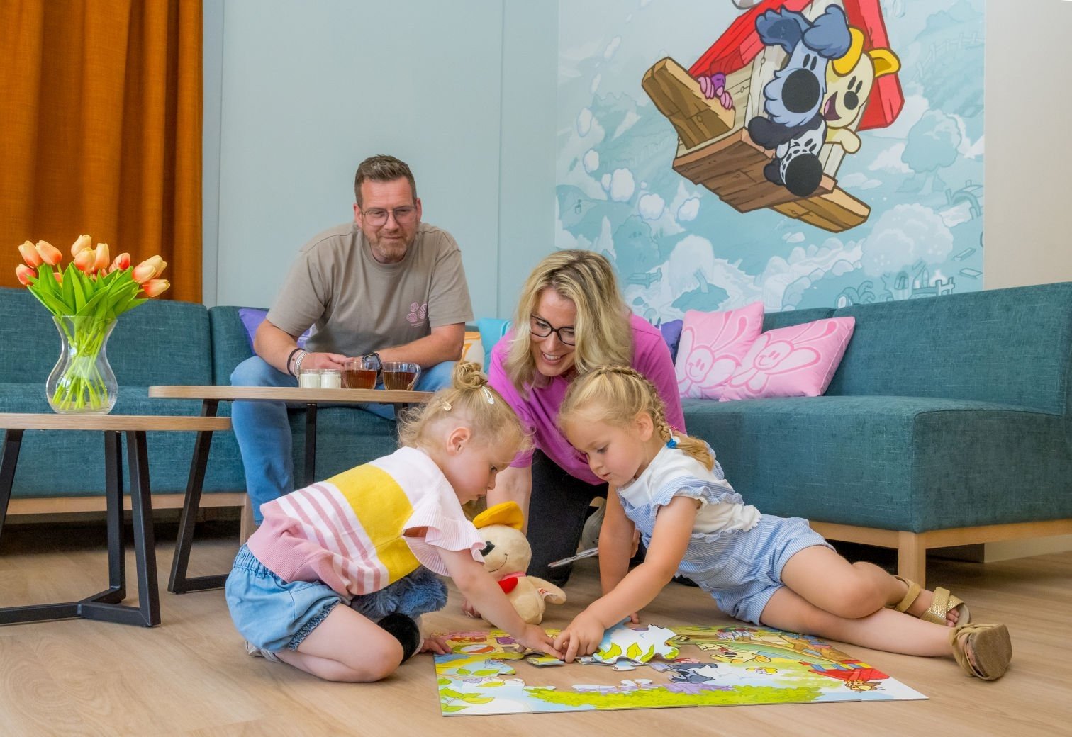 Familie resort de tovertuin woezel pip villa 8 personen