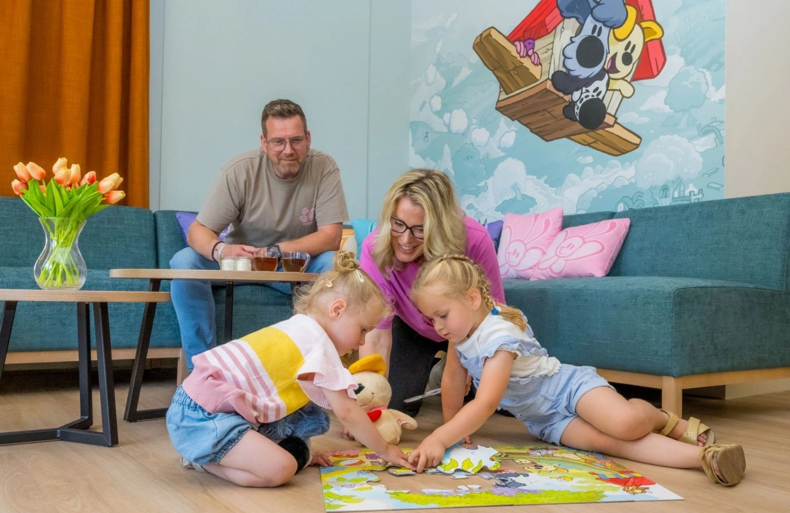 Familie resort de tovertuin woezel pip villa 8 personen