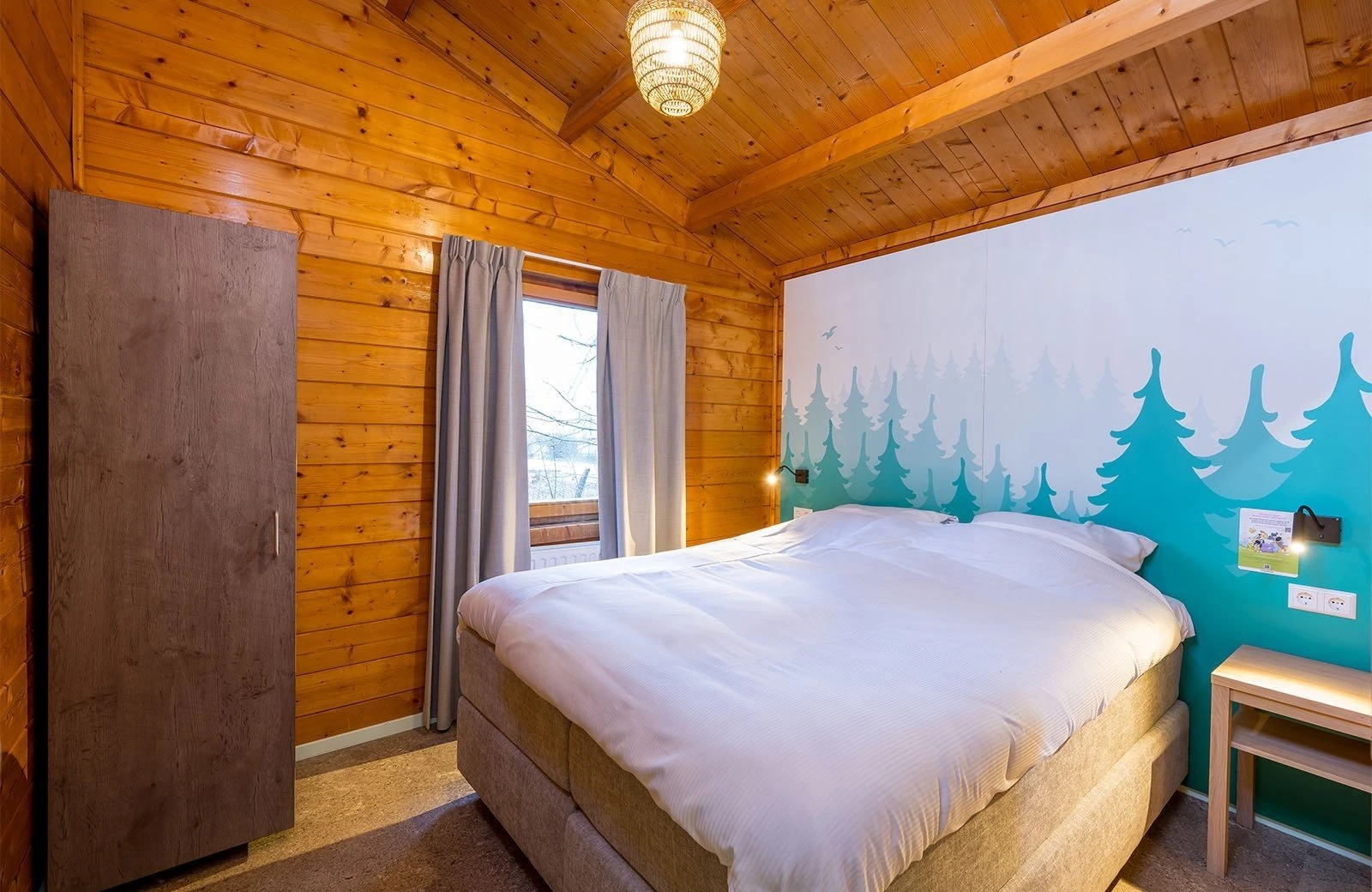 Molletjes boshut slaapkamer tweepersoonsbed