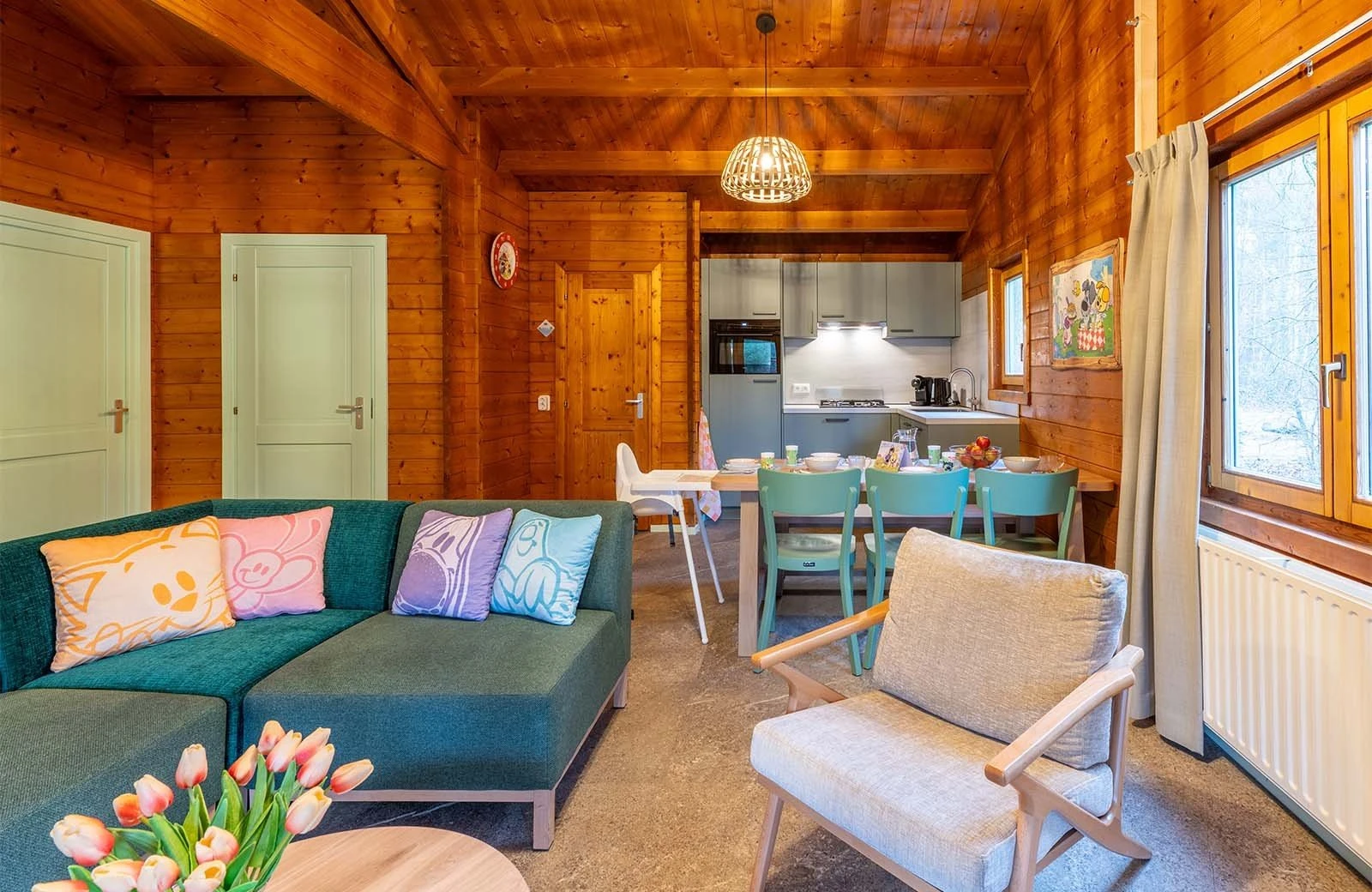 Molletjes boshut woonkamer