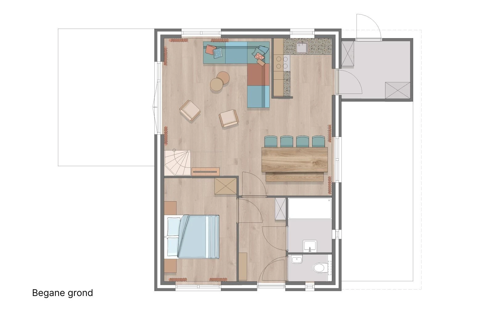 Woezel & Pip villa begane grond De Tovertuin